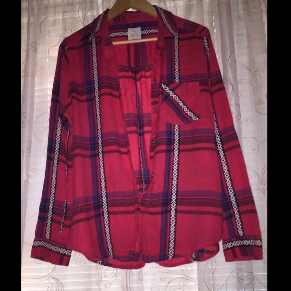 American Eagle Vintage Boyfriend Flannel
